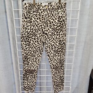 Frame Denim Leopard Print Jeans Sz 30